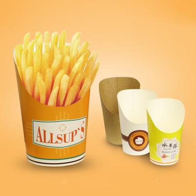 China Disposable Cup 14OZ16oz Chicken Rice Flower Egg Baby Chips Disposable Net Red Diagonal Cup Ice Cream Paper Mouth Packing for sale