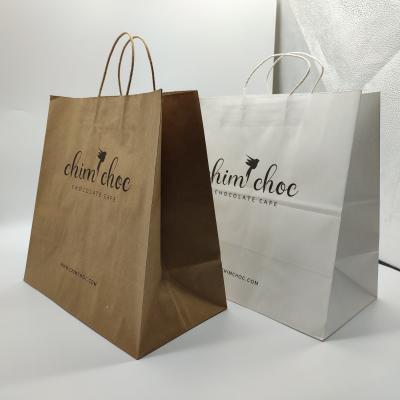 China Biodegradable Customize Design Kraft Paper Fancy Shopping Paper Bag Printing Custom Gift OEM Craft for sale