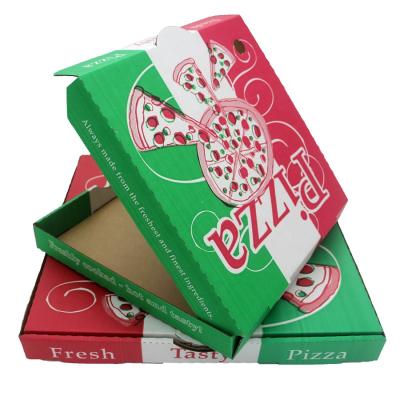 China Wholesale Cheap Custom Printed Scooter E/B Flute Recyclable Die Cut Corrugated Pizza Box For Take Out for sale