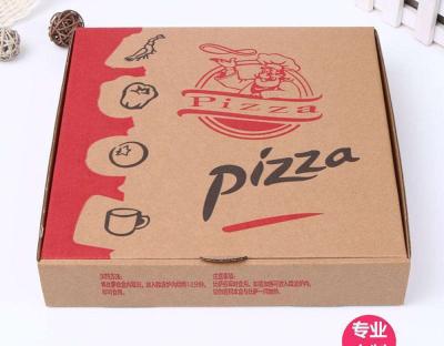 China Recyclable custom size box for pizza, high grade paper pizza boxes, high quality box for pizz for sale