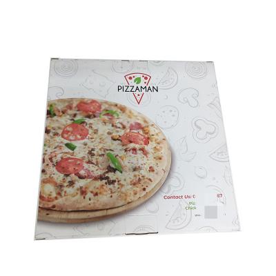 China Hot sale recyclable 3 ply e flute corrugated pizza box for delivery boxes for packiging for sale