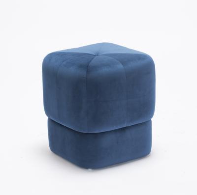 China stool home & Ottoman Puff Stool Velvet Home Stool, Velvet Ottoman, Round Foot Stool Velvet Amazon Pouf for sale