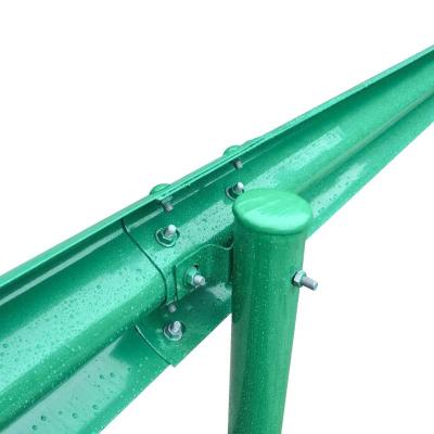 China Galvanized and Powder Coated Highway Guardrail Bracket Beam for Durable Road Safety for sale