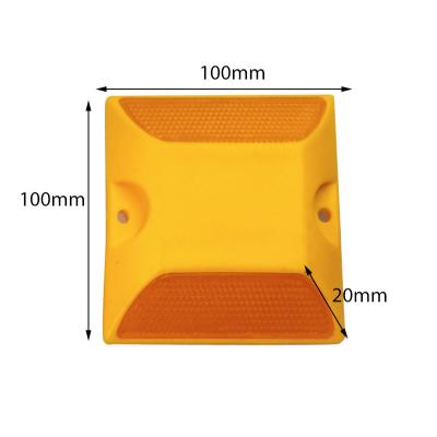 China 3m Reflective Plastic Cat Eyes Road Reflectors Pavement Marker for High Intensity Reflective Tape for sale