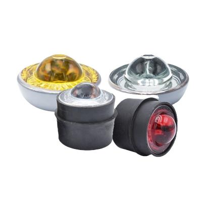 China Aluminium and PC Solar Powered Red Embedded Cat Eyes LED Road Studs for Your Needs for sale