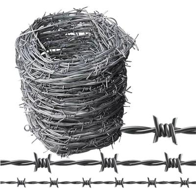 China Outdoor Security Stainless Steel Barbed Wire Fencing With Rust Resistant for sale