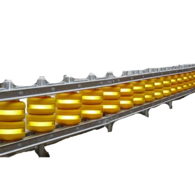 China CE Standard Rotary Guardrail EVA Anti Climb Roller Barrier for Roadway Safety Yellow for sale