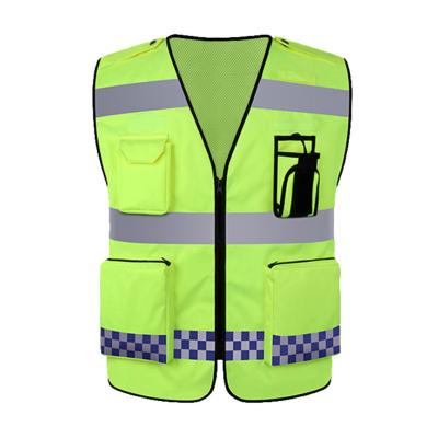 China Customized Logo Accepted 100% Polyester Led Flash Light Reflective Safety Vest For Running S-5XL for sale