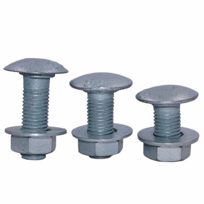 China Roadway Safety Crowd Control Stanchion with HDG Round Head Guardrail Splice Bolt and Nut for sale