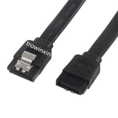 China Wholesale Hot Sale HDD Hard Drive Data Cable 50cm 500mm 7 Pin 7pins Female To Female Sata 2.0 Ribbon Cable for sale