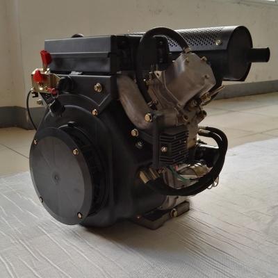 China 2 cylinder 20HP air-cooled V-twin diesel engine for sale for sale