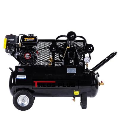 China Loncin Lubricated 18.5 Gallon 6.5HP 70L Portable Gasoline Engine Powered Air Compressors for sale