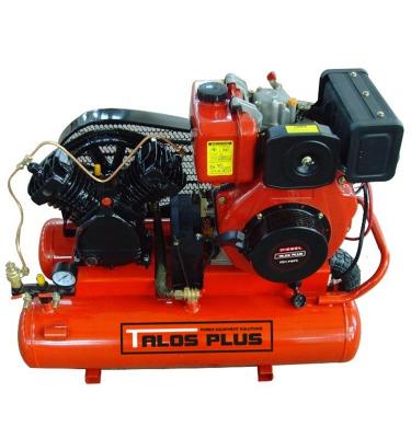 China 10.5 Gallon Lubricated Portable Diesel Engine Powered Piston Air-Compressors Machinery for sale