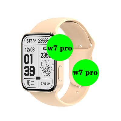 China 1.75 Inch New Smart Watch W7 Navigation 2021 GPS Pro Call Watch Sports Wireless Charging Record Series 7 for sale