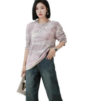 China Anti-wrinkle High Quality Casual plain dyed autumn breathable custom women sweat shirts for sale