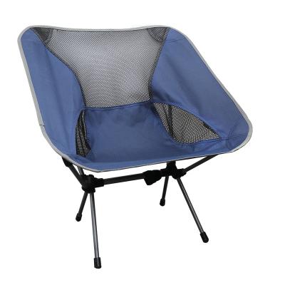 China QIBU Modern Free Sample 600D Oxford Fabric Folding Outdoor Indoor Camping Mesh Moon Chairs for sale