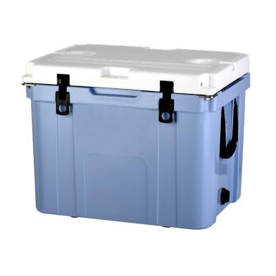 China QIBU Foam 55QT Plastic Insulation Waterproof Wholesale Hard Cooler Box Outdoor Fishing Camping Ice Chest for sale