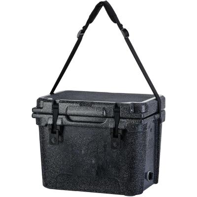 China QIBU Waterproof 20 Quart Rotomold Plastic Hard Ice Chest Cooler Box For Marine Fishing Camping for sale