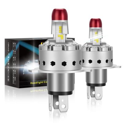 China Aluminum+stainless steel H4 H7 H11 mini wireless driver integrated auto LED lighting system headlight bulb for all cars for sale