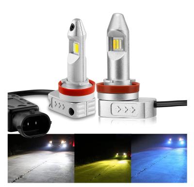 China Easy To Install 2.5 Inch Fanless Car LED Fog Lights Lamp Tricolor No Shadow 18W For 99% 2.5inch Cars for sale