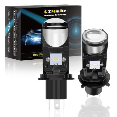 China With Aluminum H4 Projector Lens Car Light Canbus Projector Lens Perfect Cut Line Led Hi Low Beam Headlight Bulbs for sale