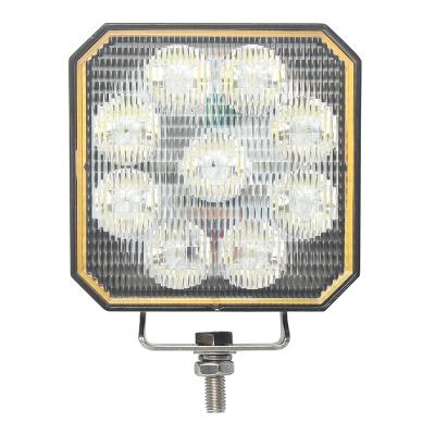 China Square 35W OSR Aluminum + PC + Stainless Steel Beads Overheat Protected LED Work Light with On/Off Switch for Road Cars Modification for sale