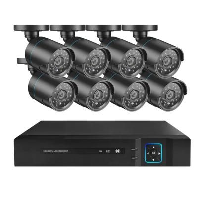 China Human Motion Tracking 8CH 1080P HD DVR Outdoor Waterproof CCTV Security System 8PCS 2MP IR AHD Camera P2P Video Surveillance Set for sale