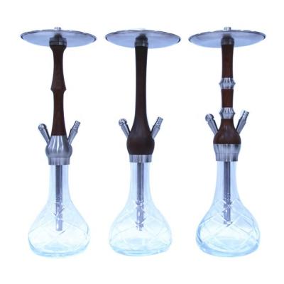 China Good new arrival wooden smoking hookah can provide leather bags packaging hookah for sale