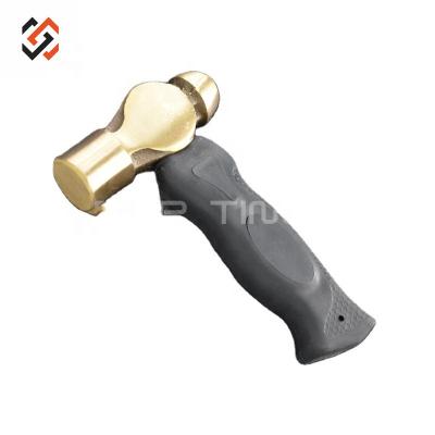 China High Quality Portable Hammer 0.5LB Short Handle PopTings Head Jewelry PopTings Brass Mallets HAM019 Brass Hammers. for sale