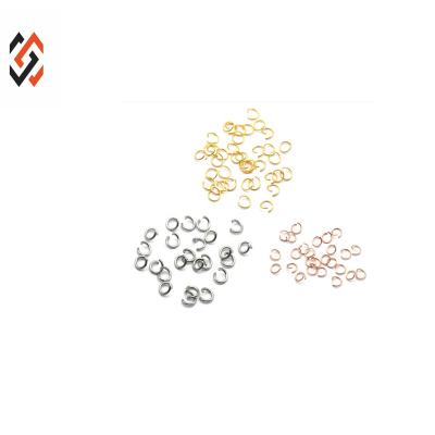 China Copper Multi Sizes 1000Pcs Per Bag Copper Open Slot Ring Jump Ring Connectors Jewelry Accessories for sale