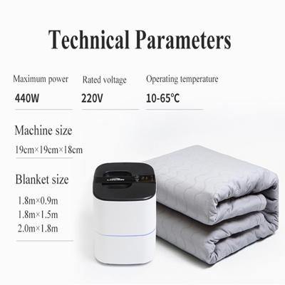 China Household Lonmon Temperature Controller Mattress Home Application Hot Covering Electric Water Circulation Blanket for sale