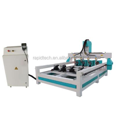 China Machinery repair shops best price 4 axis 3d wood cnc router machine with rotary axis for sale