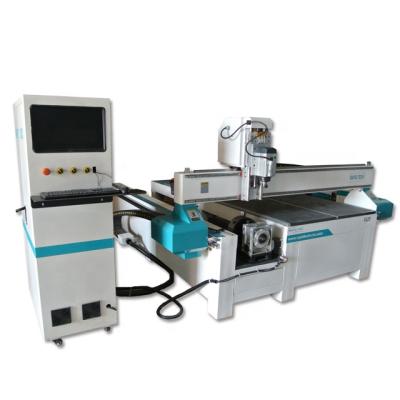 China FAST 1325 4 Axis Wood CNC Router 3d Engraving Machine with Rotary CNC Router for sale