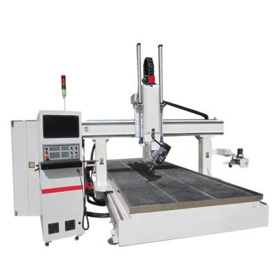 China Machinery Repairs Workshop 4 Axis ATC Heavy Duty CNC Router 1325 / 1530 For Aluminum Aluminum Plastic Stone MDF Acrylic Alucobond for sale