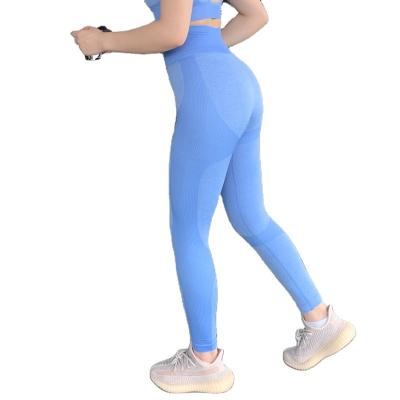 China Wholesale Breathable Workout Use High Quality Yoga Lifting Fitness Gym Pants High Waist Sports Tight Hip Running Gaiters For Women for sale