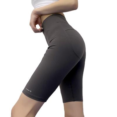 China Women Fitness Leggings GYM Yoga Lifting Shorts High Waist Breathable Buttocks Yoga Wear Seamless Running Workout Shorts Quick-Dry Shorts for sale