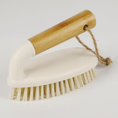 China Sustainable Bamboo Handle Multi Function Household Cleaning Scrubbing Brush for sale