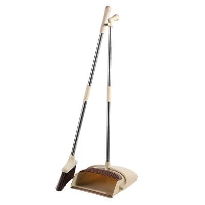 China Dust pan has a rubber lip to ensure dirt sweeps along household pan handle broom and in indoor and outdoor dustpan play for sale