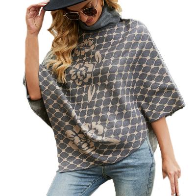 China New Fashion Women Anti-wrinkle Loose Poncho Sweater Coat Irregular Shawl Knitted Outer Sweater Coat Sense Cloak for sale