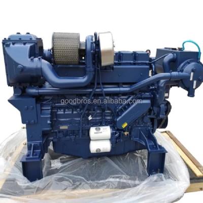 China Weichai Wp12 Series 6 Cylinder Water Cooled 480-550hp Marine Diesel Engine for sale