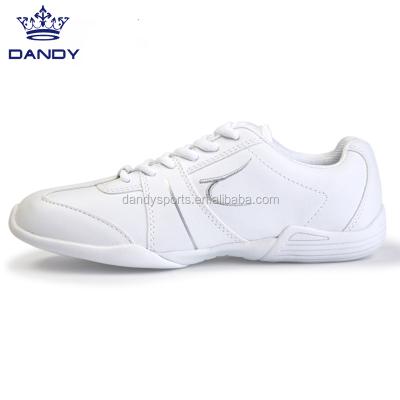 China Wholesale White Round Dance Sneaker Girls Cheerleading Comfortable Shoes Women Cheer Dancing Shoes for sale