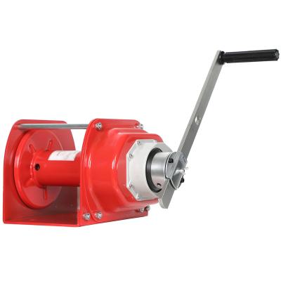 China Portable Heavy Duty CRANES 1200lbs 1800lbs 2600lbs Hand Winch With Wire Rope for sale