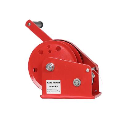 China 1200lbs 1800lbs 2600lbs Portable Self Locking Hand Winch With Stainless Rope HWC for sale