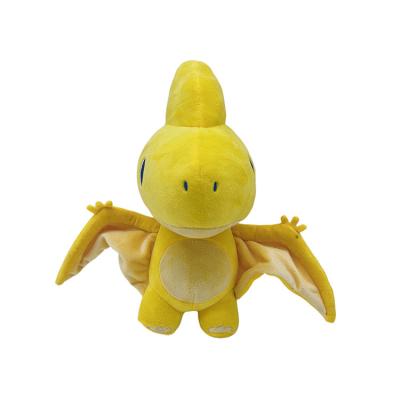 China Plush China Manufacturer High Quality Yellow Dinosaur With Wings Exquisite Pterosaur Soft Doll Multicolor Plush Toy For Kids for sale