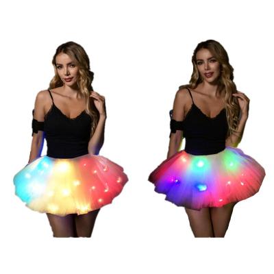 China SHINYOU Smart LED Dresses Tutu Skirt, Women Adult Vintage Dance 5 Layers Ballet Tutu Skirt for sale