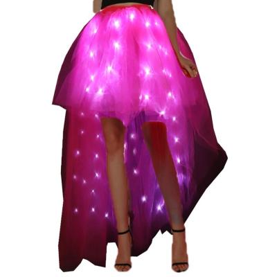 China Dress Up SHINYOU Women Tutu Skirt, LED Light Up Ballet Dance Running Skirt Long for sale