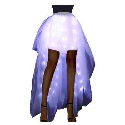 China Dress Up SHINYOU Women Tutu Skirt, LED Light Up Ballet Dance Running Skirt Long for sale