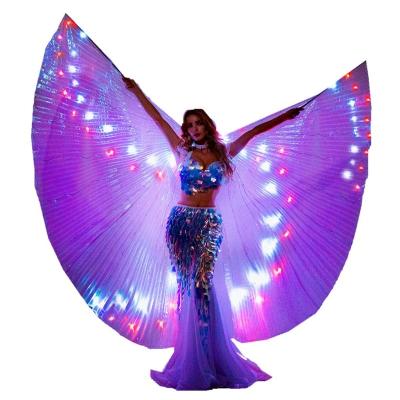 China Dress Up SHINYOU New Design Glow Belly Dance ISIS Wing With LED Waterproof Soft Line For Stage Performance for sale