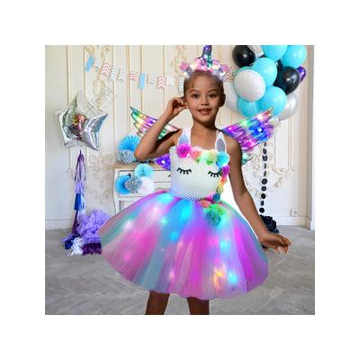 China Other high quality ballet skirt LED dress birthday party gift dance dress skirt with headband for sale