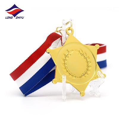 China China Longzhiyu 14 Years Supplier Cheap Award China Customized 3d Gold Medals Gold Foil Bronze Silver Blank Medal for sale